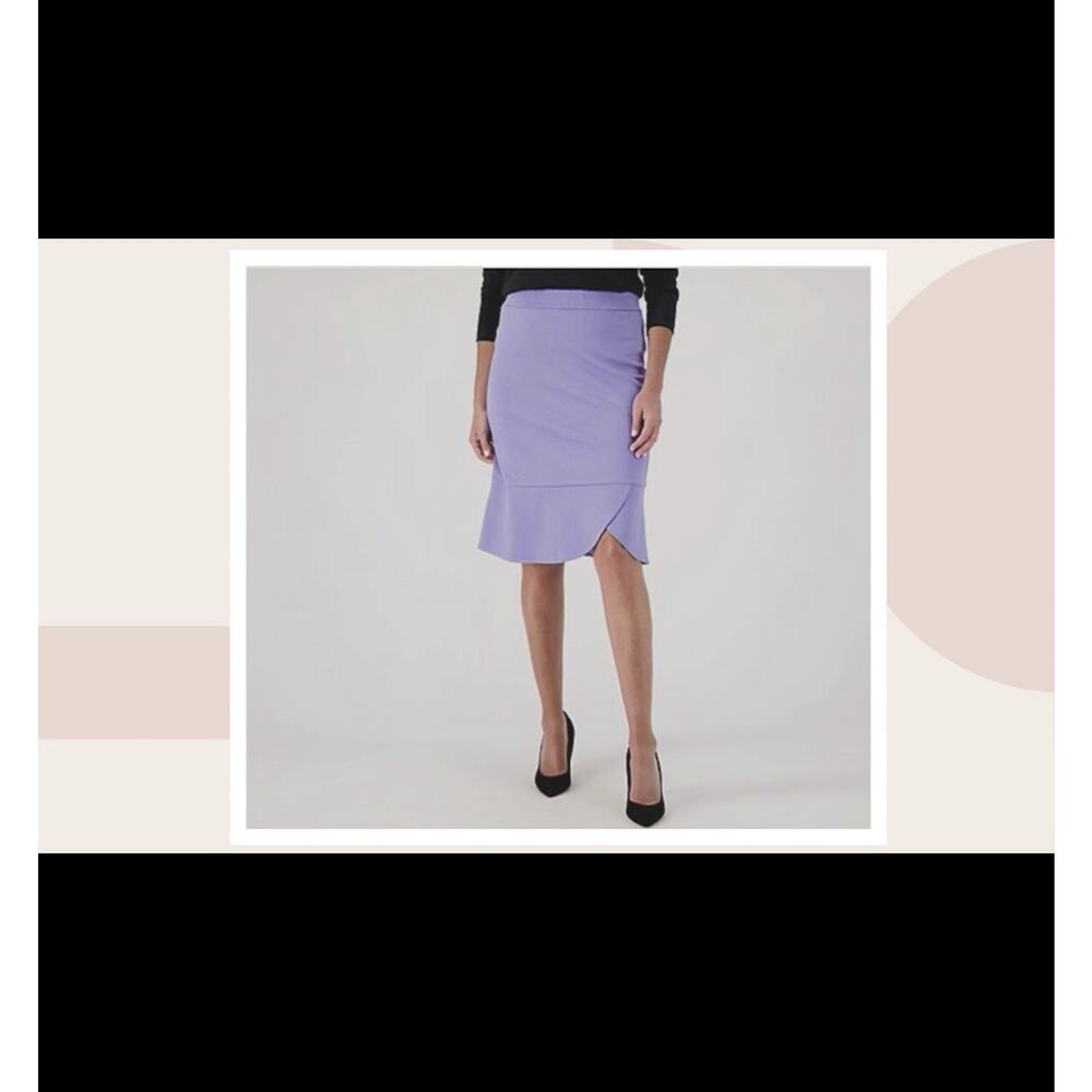 NWT! Isaac Mizrahi Live! Tall Elements 24/7 Stretch Knit Tulip Hem Skirt 3XT